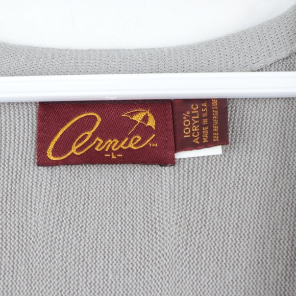 Vintage 80s Streetwear Knit Cardigan Sweater Gray - Picture 7 of 10